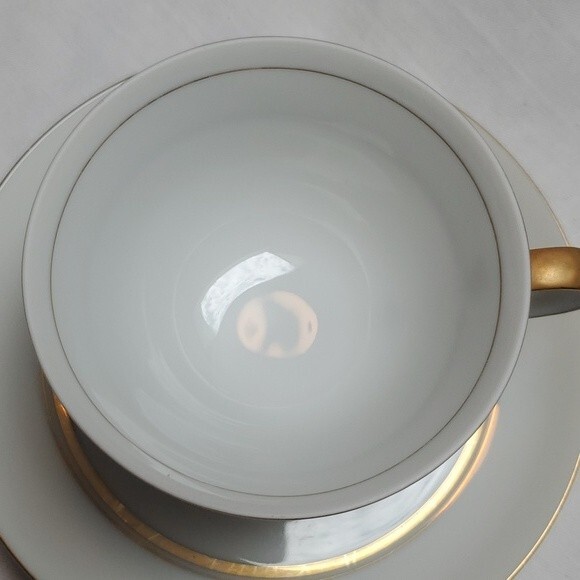 2 Teacups & Saucers Marquise by CLARIDGE - Japan - Vintage hard to find - Picture 4 of 13